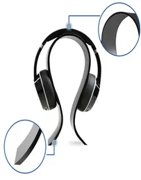 New Arrival Fashion Clear Black Plastic Stand For Headphone For Wireless Store Headset Display Stand For Shop5883059