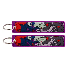 Keychains & Lanyards Various Types Of Cartoon Cool Key Tag Embroidery Fobs For Motorcycles Cars Bag Backpack Keychain Fashion Ring Gi Ot4Ym