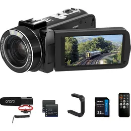 4K-Videokamera-Camcorder mit 10-fachem optischen Zoom, 120-fachem intelligentem Zoom, WLAN, Autofokus, Vlogging-Kamera, 30-IPS-Touchscreen-Digitalkamera mit Mikrofon, Fernbedienung