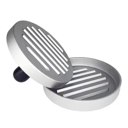 Nuova 2024 Hamburger Round Hamburger Press Alluminio Meat Grill Stampo Strumento da cucina stampo per hamburger in lega - per stampo per hamburger in lega di alluminio -