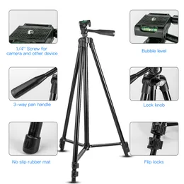 Nagnahz Tripod für Telefon 150cm Videoaufzeichnung Telefonstativständer mit Bluetooth Remote Universal Camera Phone Photography Ständer