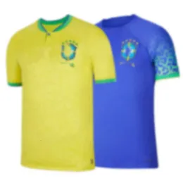 Fotbollströjor 22-23 Brasilien National Team Home/Away Stadium Jersey No. 10 Neymar 20 Venesius Adult Kids '