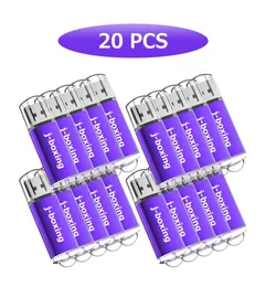 Bulk 20st Rectangle 2GB USB 20 Flash Drives Flash Pen Drive High Speed ​​Memory Stick Thumb Smakt för dator Laptop Tablet MUL3318042