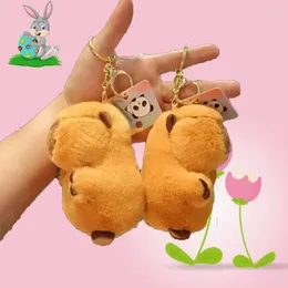 Schlüsselanhänger Capybara Plüsch Niedlicher Taschenanhänger Schlüsselanhänger Geburtstag Weihnachtsgeschenk Schlüsselanhänger Schmuck Ring Autozubehör Anime