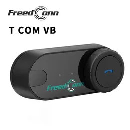 FreedConn T com VB Motosiklet İnterkcle Kask Kulaklıklı Bluetooth Kulaklık BT 5.0 FM Müzik Paylaşımı Grubu Intercomunicador 6 Sürücü