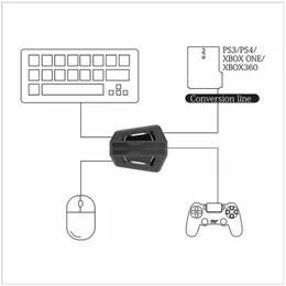 Gaming linke Tastatur und Game -Maus -Mäuse -Konverter -Combo für Nintend Switch Xbox One PS3 PS4 Gamer Console Gamepad