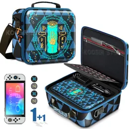 For Nintendo Switch OLED Storage Carrying Case Nintendo Switch Zelda Tears of The Kingdom Theme Hard Cover Shell Shoulder Bag 240322