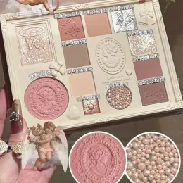 Shadow Colorrose Engel geprägte Lidschatten Palette Erröten Hochglanz integrierte Palette Schimmer glänzen nackte Augen Glitzer Make -up Palette