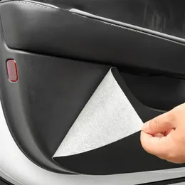 Discible Car Door Sill حماية وسادة الركلة لـ Tesla Model 3 Side Edge Film for Model3 2017-2022 ملصقات واقي