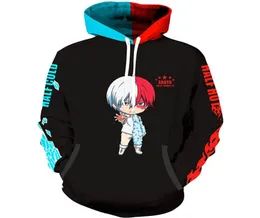 3D anime My Hero Academia Toodoroki Shouto Midoriya Izuku Hoodies Sweatshirts Cartoon Play Mens Women Sportwear Coats C7052414