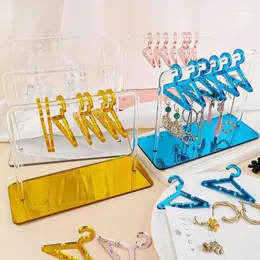 Decorative Plates 8pcs Hangers Acrylic Jewelry Display Rack Earrings Hanging Clothes Stand Storage Shopwindow Manager Racks