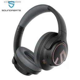 Handy-Kopfhörer SoundPEATS Space Ohrhörer Bluetooth 5.3 Hybrid Aktive Geräuschunterdrückung Drahtlose Kopfhörer 123H Play Mic Multipoint Connection Q240402