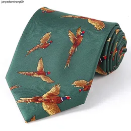 TIE Designer Fashion Creative Polyester 10cm طباعة موسعة للحيوانات المهنية P35F