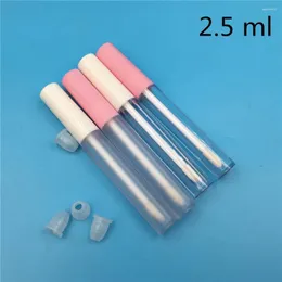 Storage Bottles 50pcs 2.5ml Clear Frosted Plastic Lip Gloss Tube Eye Liner Mascara Cosmetic Empty Packaging Containers