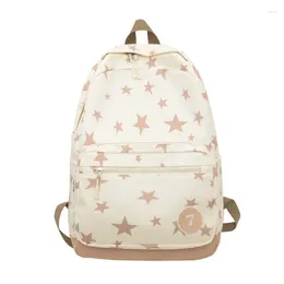 Sacos escolares 2024 mochila moda bookbags para menina estrela impressão mochila alça dupla bolsa de ombro pacote de viagem