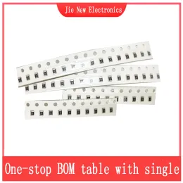 100 st 1206 1% SMD-motstånd 0R-10M 0,1R 0,22R 0,5R 1R 10R 47R 1K 1,5K 5,6K 10K 47K 100K 330K 820K 1M 4,7 M 8,2 M 1/4W