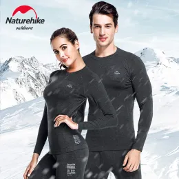 Bras NatureHike Clearance Promotion QuickDrying Underwear Suits för män och kvinnor Skidåkning utomhusfunktion Wicking Thermal Underwear