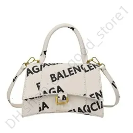 Baleciaga Bolsa Glitter Pequena Mini Moda Balengiaga Bolsa Designer Hourglass Totes Mulheres Bolsas Bolsas de Compras Carteira PU Couro Com Letra 606