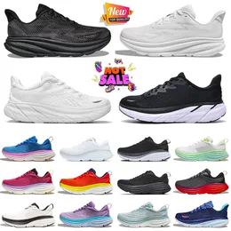 Atacado Mesh Cloud Athletic Running Shoes Clifton 9 Bondi 8 Carbono X 2 Treinadores Plataforma Mulheres Mens Respirável Jogging Caminhada Esportes Ao Ar Livre Sapatilhas Corredores