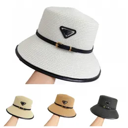 Unisex Straw Hats Plant Weave Fisherman Hat Wahable wakacyjny Podróż Gorras oddychająca szerokie grzbiet P Beach Projektant Summer Sun Proof PJ088 C23