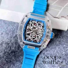 Hold Men Hold Luxury Color Fore Mechanics Out Dial Watch All Watches for Silicone and Women Band Transparent 3F2GSSs