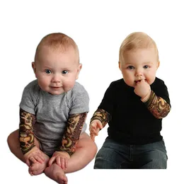 Kids Tales Children's Wear Spring and Autumn Baby Long Sleeve Tattoo Hassel Newborn Flower Arm Climbing Wear INS Bag Fart Clothes