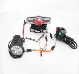 전기 자전거 48V 헤드 라이트 프론트 테일 리어 조명 LED 야간 램프 플래싱 스포트 라이트 헤드 램프 사이클링 ebike 액세서리 Part8608427