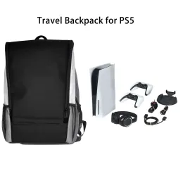 Bolsa de armazenamento para console de jogos, bolsa de ombro para ps 5, bolsa de transporte para transporte, mochila portátil de viagem para playstation5, acessórios