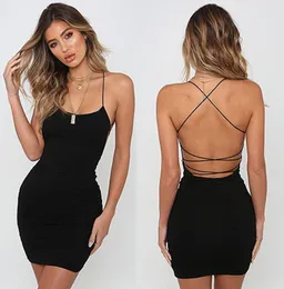 2021 mais recente senhora vestidos senhoras roupas moda preto cruz volta mulheres verão sexy vestido designer2774313