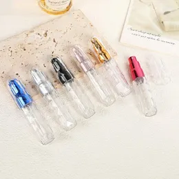 Butelki do przechowywania 5 ml przezroczyste szklane perfuma butelki rozpryskiwanie rozprysku do napełniania pustej próbki fiolki przenośne podróżowanie kosmetyki