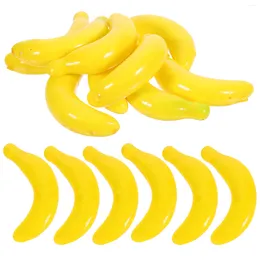 파티 장식 20pcs 가짜 바나나 포지티브 소품 인공 생명 과일 과일 곰팡이