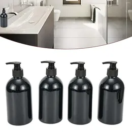 액체 비누 디스펜서 빈 펌프 병 욕실 부엌 대용량 애완 동물 리필 가능한 용기 500ml 로션 블랙