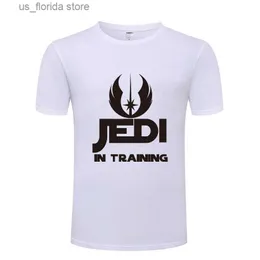 T-shirt da uomo Jedi in Training St arS W ars design classico del film stampato t-shirt da uomo a maniche corte top in cotone t cool strt style plus size 4XL TAGLIA ASIATICA Y240402