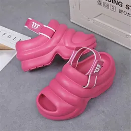 Buty swobodne palce u stóp rybnych Slingback Beach Slipper Woman Tneakers for Womam Sandals Pink Sport Sports Pie Basquet Lofers Tenia Leisure ydx1