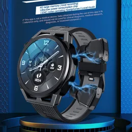 2024 Nuove cuffie sportive TWS Design integrato Smart Watch Due in uno, Cuffie wireless Plug-in e carica Batteria a lunga durata, supporto quadrante personalizzato