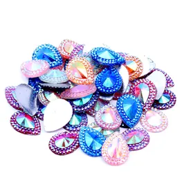 Wasserabfallspitze Harzbabys Atemstern 13x18mm100/40 Tipp flacher Boden Diamant DIY Handmade Schmuck