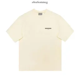 Essentialsweatshirts t Shirt Summer Es Shirt Mens 1977 بدلة قصيرة الأكمام القطن فضفاضة عالية الخصر رسالة رجالي الأسنان 814