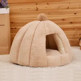 Deep Sleep Round Round Zwinger semiklosed Cat Kaninchenfell Herbst und Winter Nest Pad Haustier kleine mittelgroße Hunde 240420