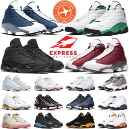 Designer 13s Flint Homens Basquete Sapatos Flint Black Cat Celestine Azul Cinza Trigo Criado Houndstooth Cap e Vestido Reverse Ele Tem Jogo Royal Sports Mens Treinador Sapatilhas