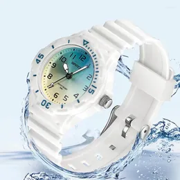 Relógios de pulso relógio esportivo infantil à prova d'água quartzo menina menino estudante moda pulseira relógio ce31