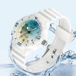 ساعة Wristwatches الأطفال الرياضية مشاهدة الكوارتز مقاوم للماء الفتاة الطالب