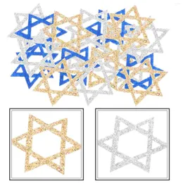 Candle Holders 50 Pcs Decorate Hanukkah Decoration Star Table Scatter Non-woven Fabric Party Centerpiece