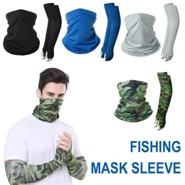Bandanas unissex reutilizável pano pescoço panorma máscara facial manga de braço esportivo de seco rápido Pesca de mangas respiráveis o6a1