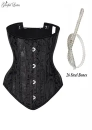 BUSTIERS CORSETS Underbust مشد مثير الحافلة القوطية الصلب