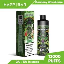 EU Warehouse Happ Bar Vape 16000 Puffs 15K Vapes Einwegpuff 15000 13000 8000 600 E Zigarette 2% 5% Puff Vape 12k 16k 10k 8k 6k Vape Bar