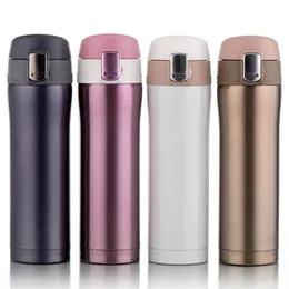 4 ألوان منزل المطبخ فراغ قوارير حرارة 500 مل /350 مل من الفولاذ المقاوم للصدأ معزولة Thermos كوب القدح قهوة مشروب شربت زجاج