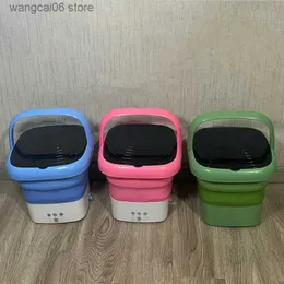 Mini Washing Machines Folding washing machine for automatic washing of underwear socks baby and pet clothing dormitory washing and stripping integrated T240402