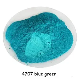 500Gram Blue Green Color Cosmetic Pearl Mica Pearl Pigment Dust Powder för DIY Nail Art Polish and Makeup Eye Shadowlipstick 240328
