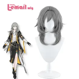 Wigs LeMail Wig Hainthetic Hair Game Honkai: Star Railblazer Cosplay Wig Gray Silicone Cosplay Wigs Women Resistant Women