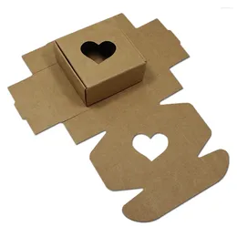 Gift Wrap Hollow Kraft Paper Packaging Box Soap Packing Storage DIY 50Pcs Per Lot